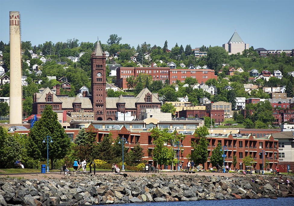 Duluth cityscape in the summer