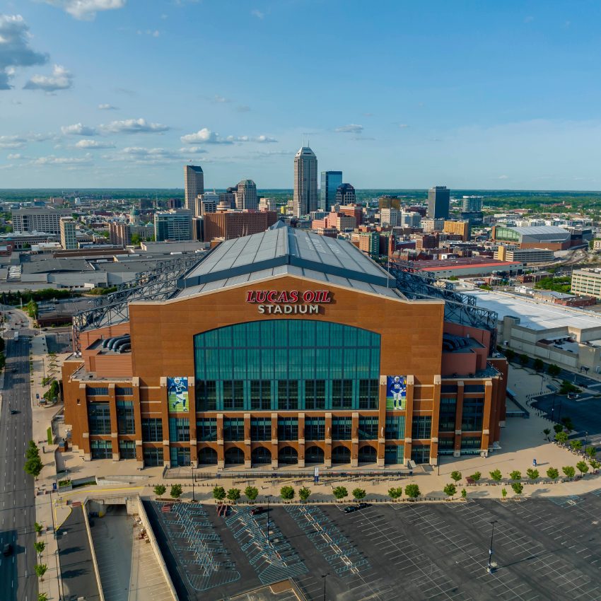 May 13, 2022 - Indianapolis, Indiana, USA: Aerial view of Guaranteed Rate Field is a Major League Baseball stadium located on the South Side of Chicago, Illinois.