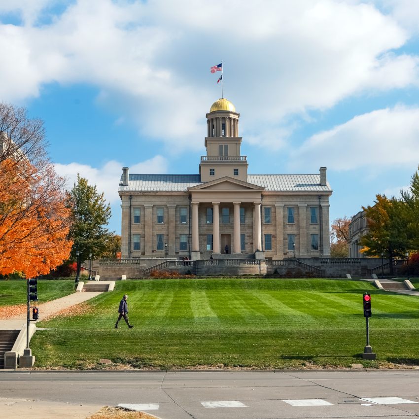 Old Capitol building downtown Iowa City