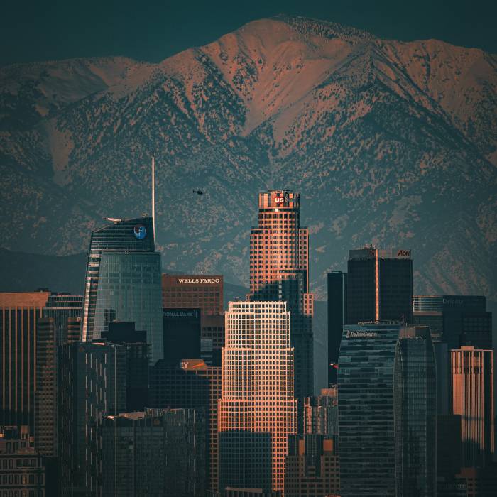 Skyline view downtown Los Angeles