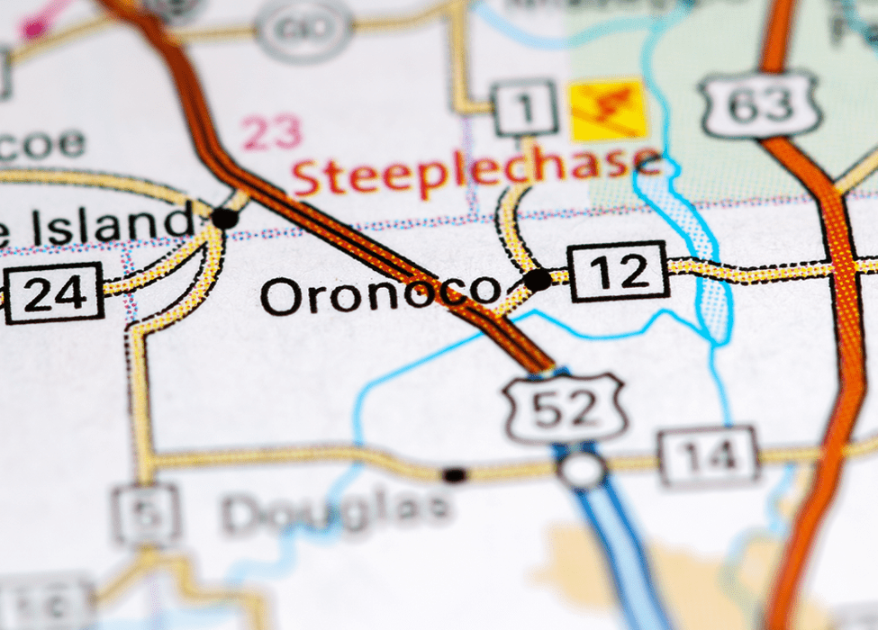 Oronoco on the USA Map. Oronoco Movers - Piepho Moving & Storage