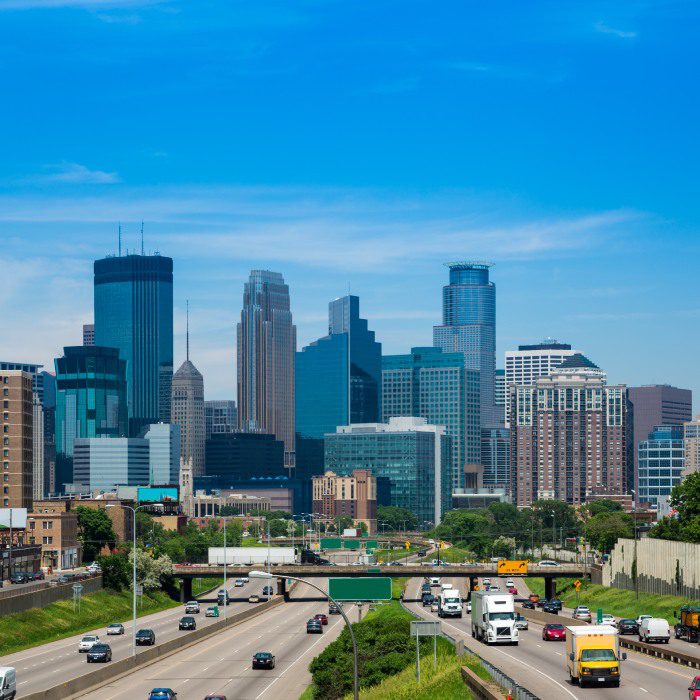 Skyline in Minneapolis, Minnesota