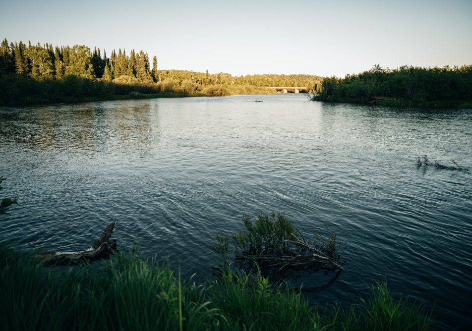 The Pigeon River flows through Grand Portage State Park and Indian Reservation. It is the Border between Ontario and Minnesota