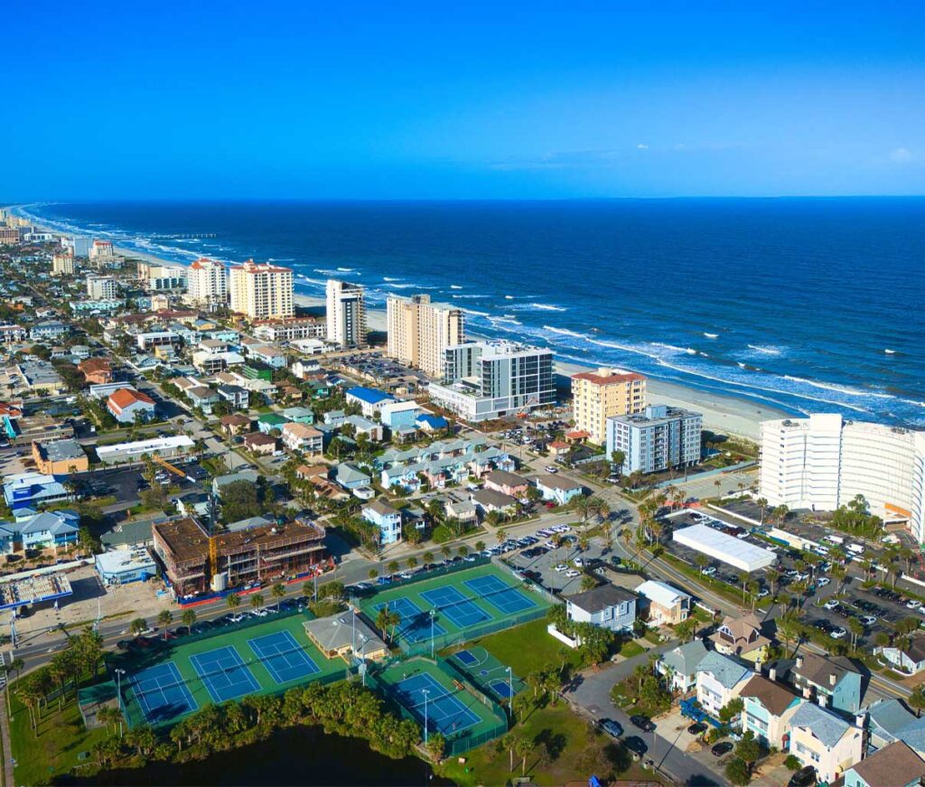 Jacksonville Beach Florida JAX Beach - aerial view
